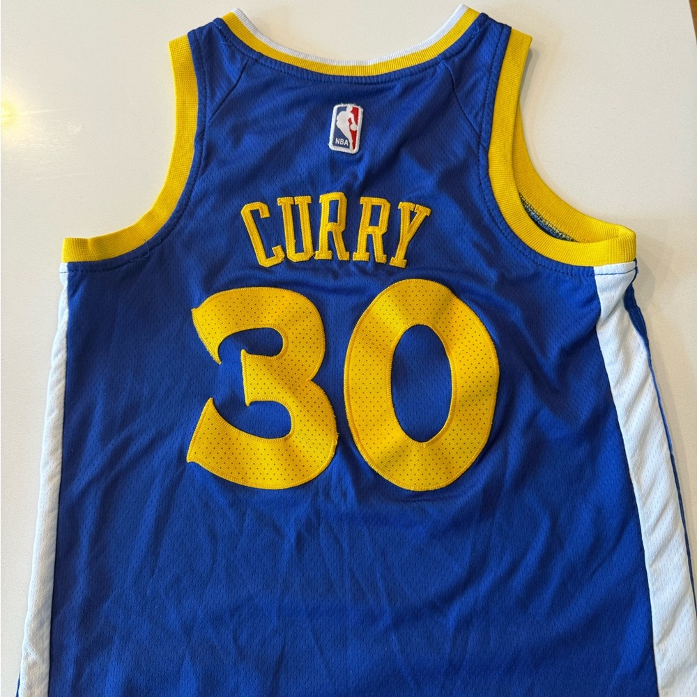 Nike Warriors Blue and Yellow Game Jersey - Picture 2 of 2